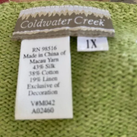 Coldwater Creek Embroidered Sweater - Picture 3 of 3